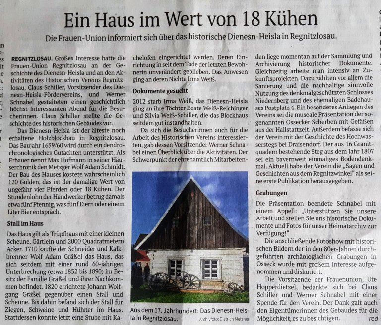 Geschichte des Dienesn Heislas